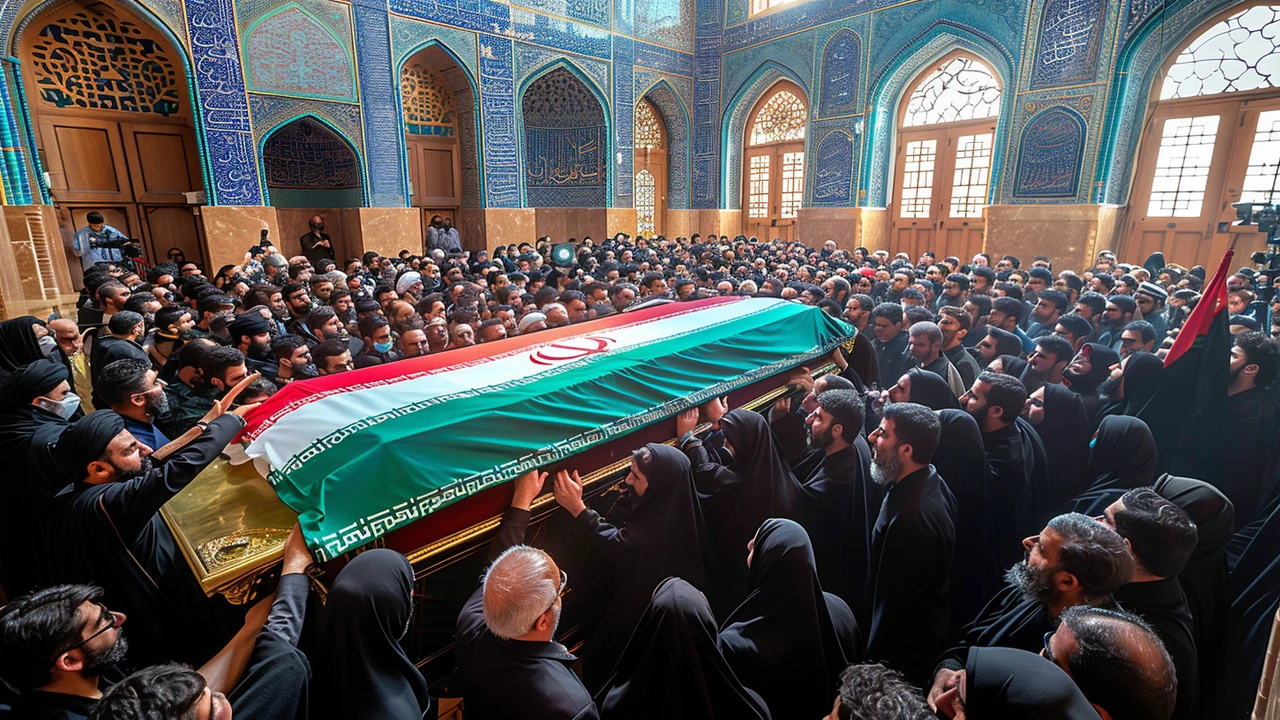 Nationwide Mourning as Thousands Pay Respects at Iranian President Ebrahim Raisi's Funeral